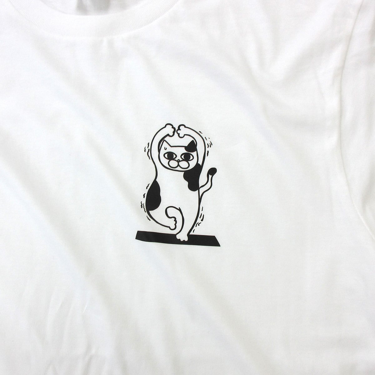 ヨガ ネコ Tシャツ cat42 猫服 ゆるキャラ ねこ 猫 服 ねこ柄 猫柄 手描き