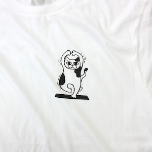 ヨガ ネコ Tシャツ cat42 猫服 ゆるキャラ ねこ 猫 服 ねこ柄 猫柄 手描き