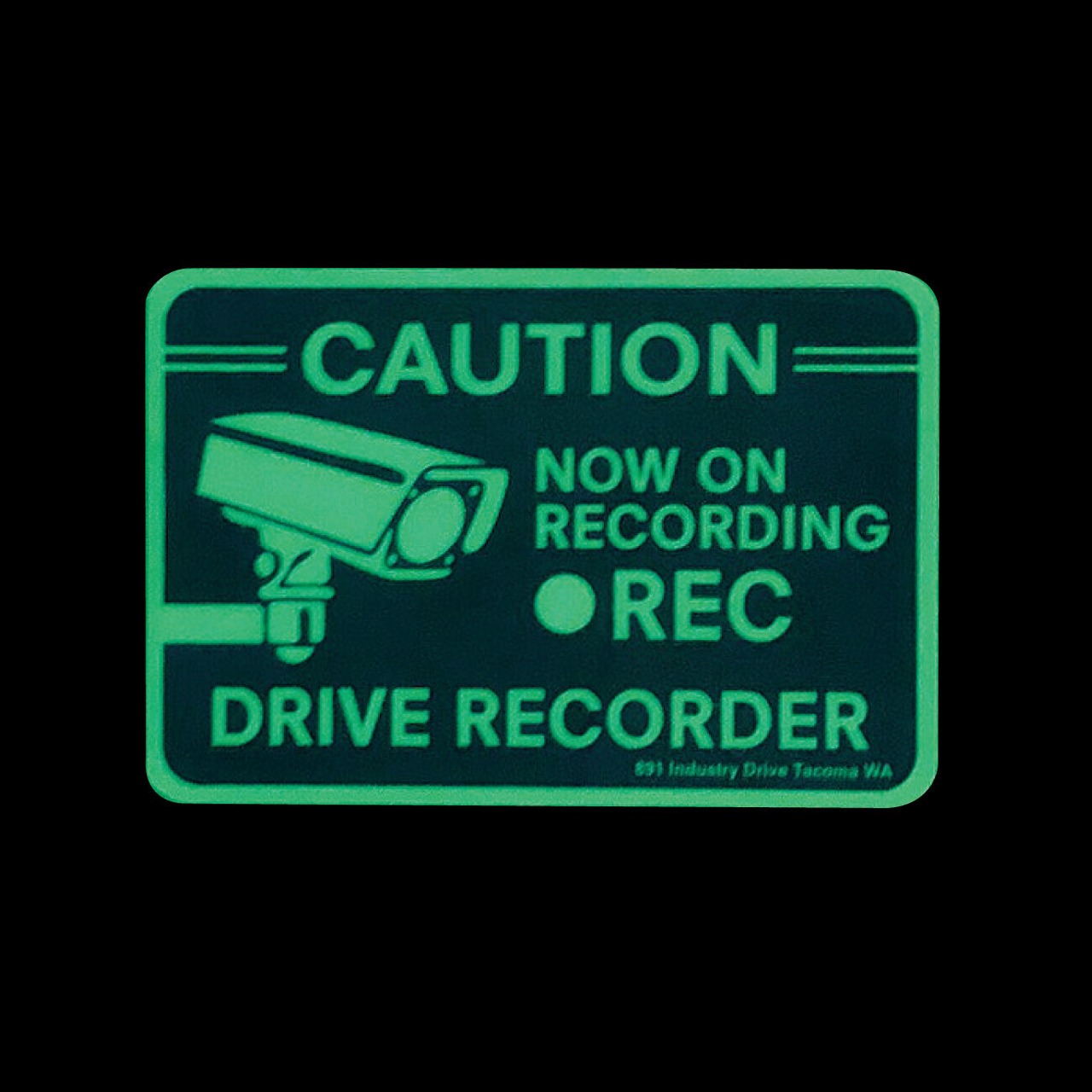 SECURITY SIGN DRIVE RECORDER プレート ステッカー