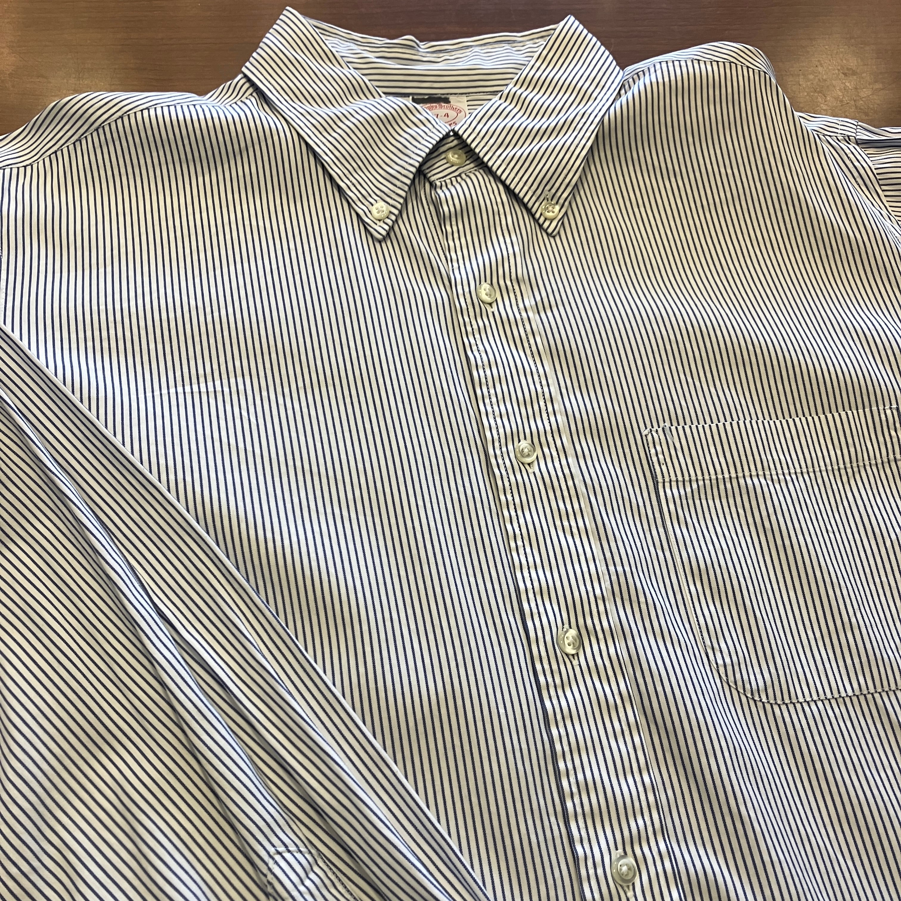 BROOKS BROTHERS OXFORD STRIPE B.D SHIRT 1990'S OLD | safarionline