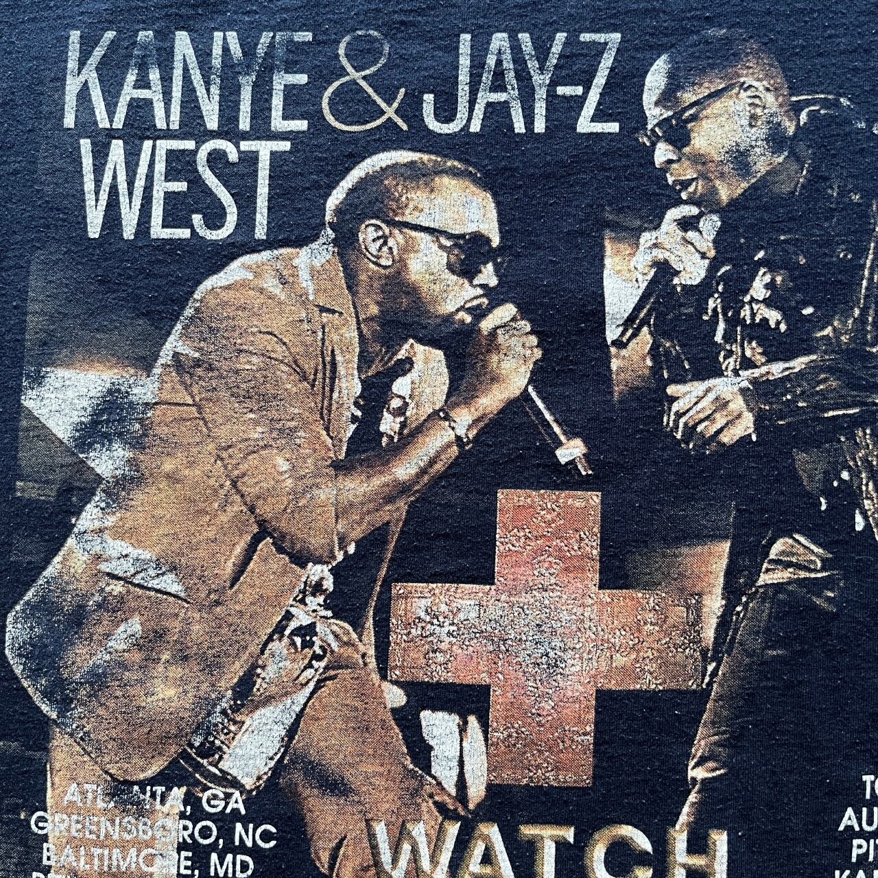 Kanye West & Jay Z 2011 Watch The Throne Tour Rap Tee | Vintage