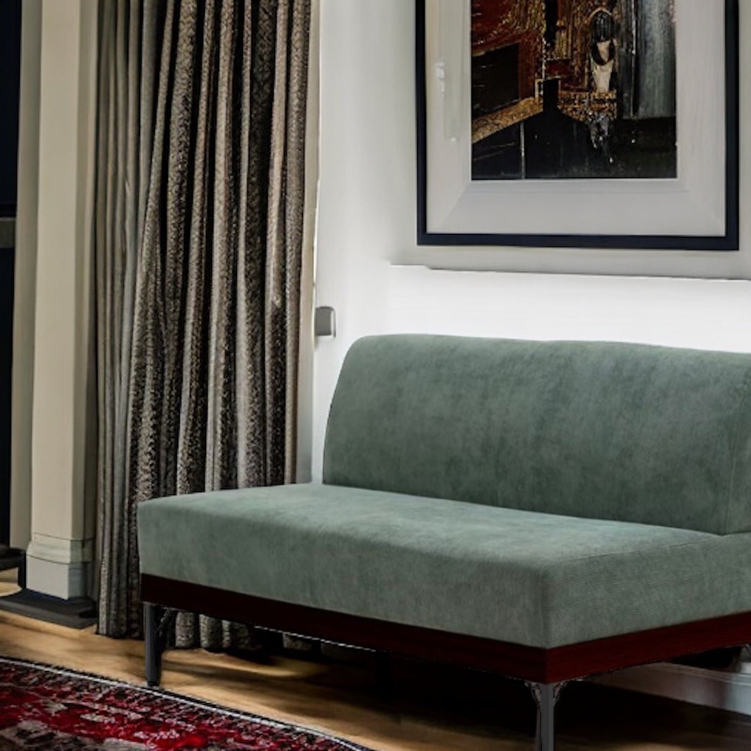 全2カラー【2wayファブリックベンチソファー】2人掛け ソファ 布