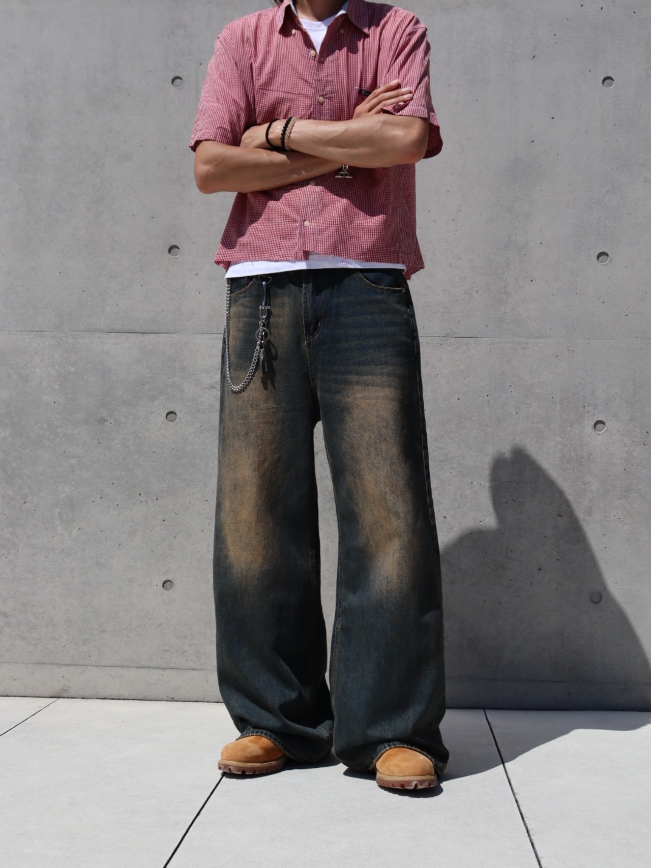 Vintage Wash WideLeg Jeans