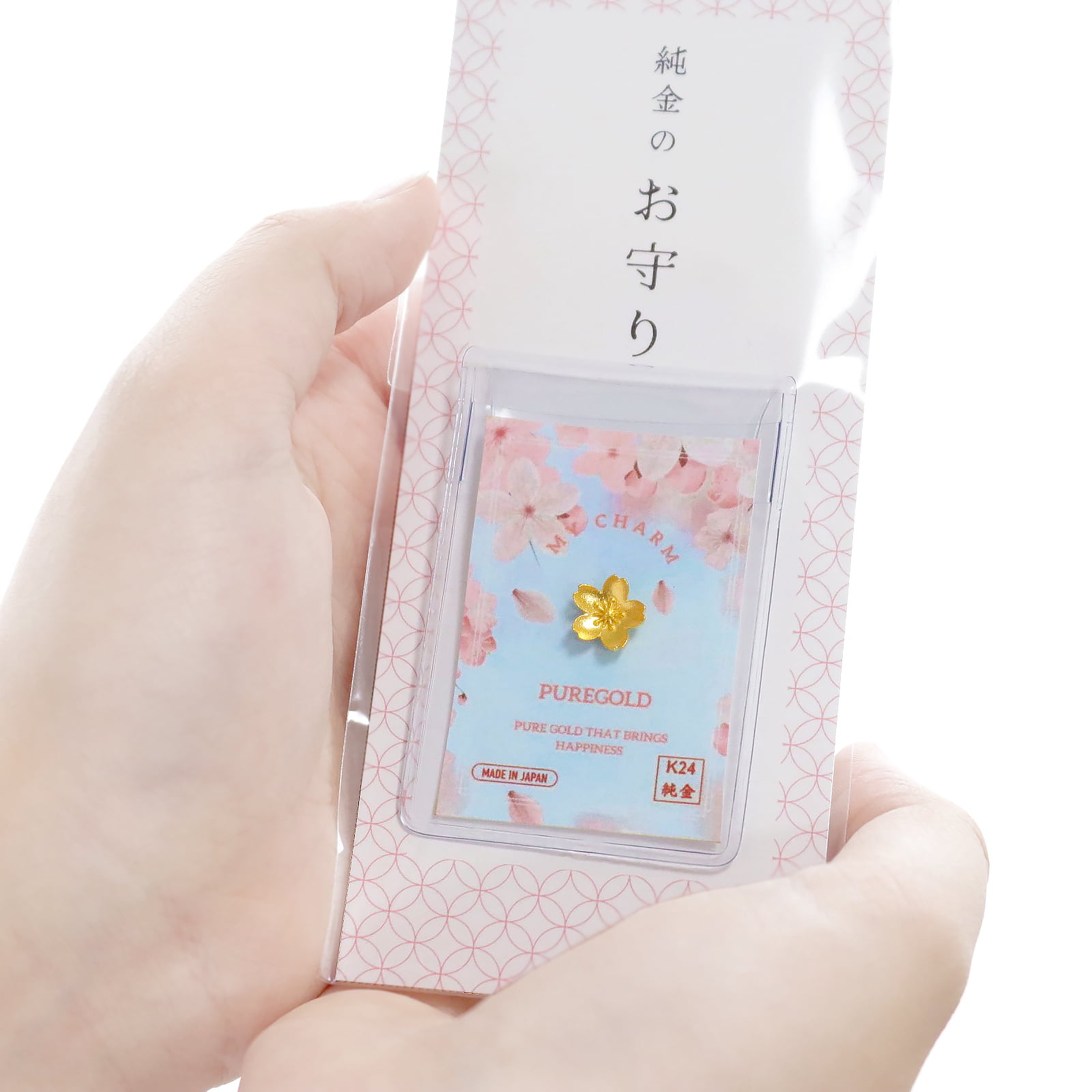 純金『桜の花びら』モチーフ 約1g 指先サイズの芸術品 JUNGOLD