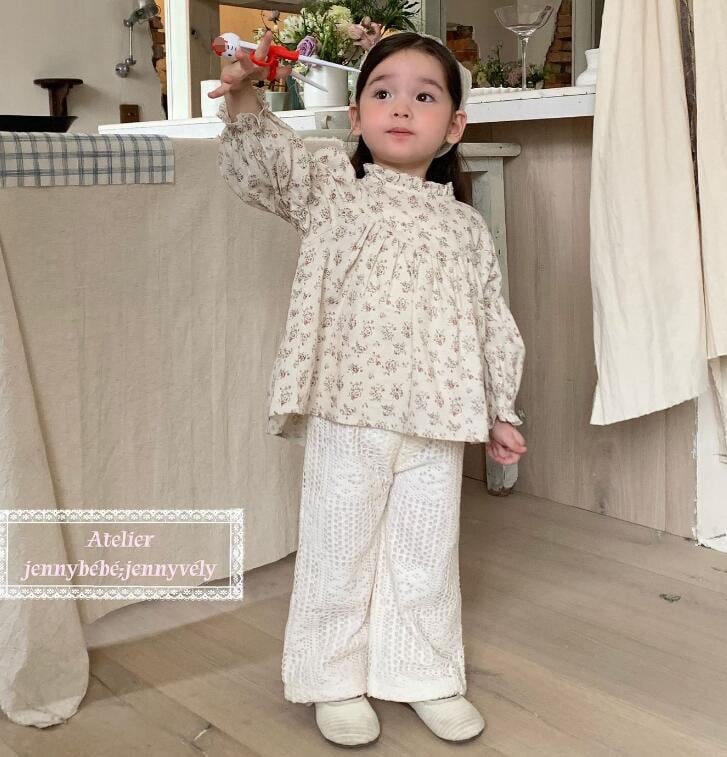 jennybebe flower frill blouse