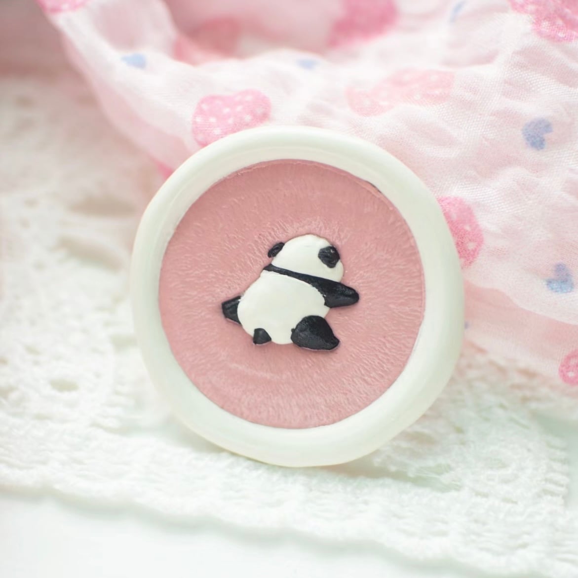 最終入荷】おやすみパンダ Resting Panda 25mm・シーリングスタンプ