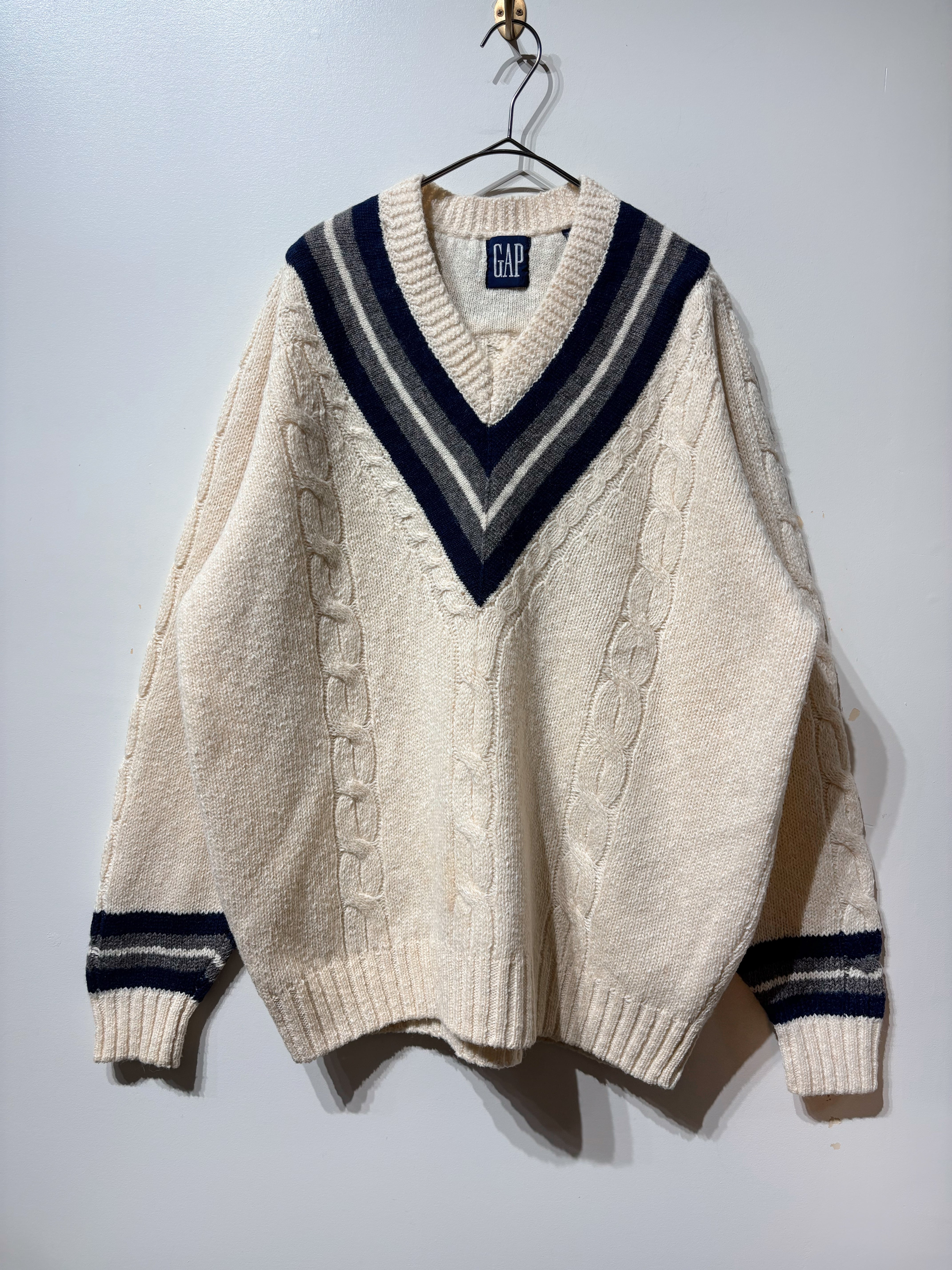 (KN583)90’s OLD GAP tilden knit
