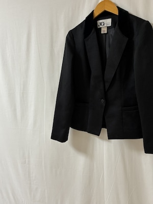1970~80's Switched Design Short Tailored Jacket