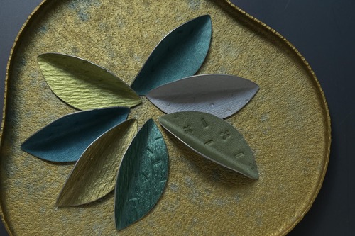 牧野広大　茶さじ（模様あり）