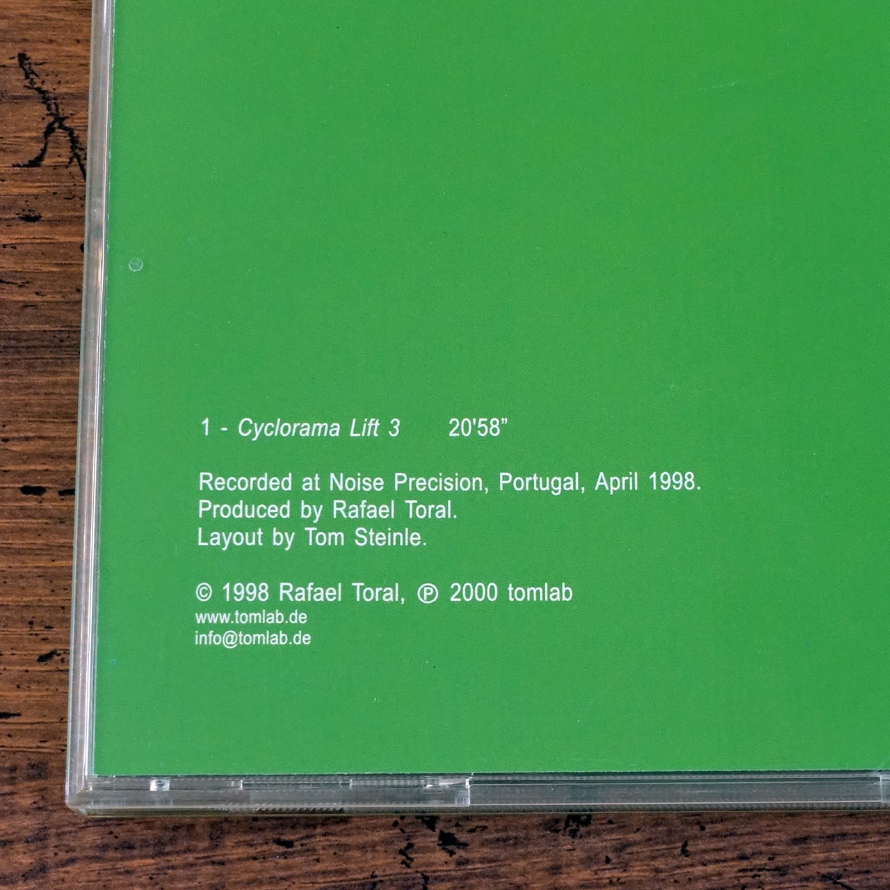Rafael Toral / Cyclorama Lift 3 | タイムカプセル