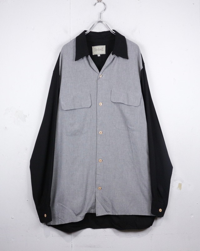 【Caka act2】90's “50's Style” Euro Vintage Loose L/S Shirt
