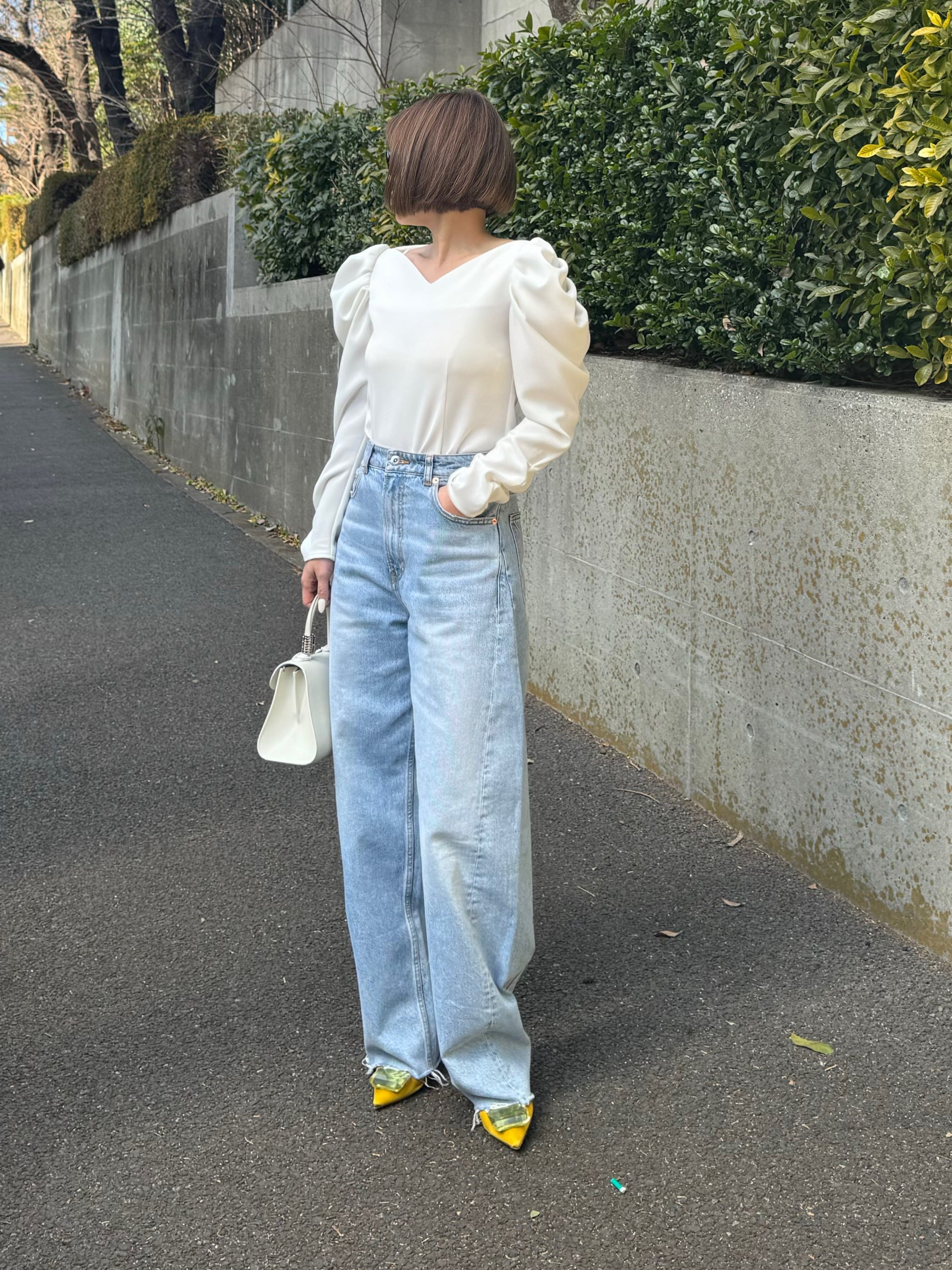 ハートカットトップス Caroline ホワイト | Cygne 