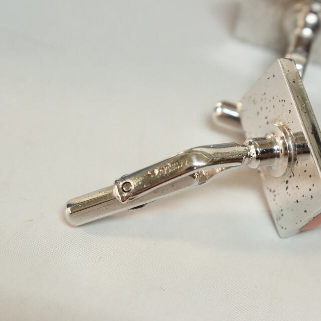 珊瑚 /スウィヴル(レバー)式 カフスボタン cuff links db12237-c | こ
