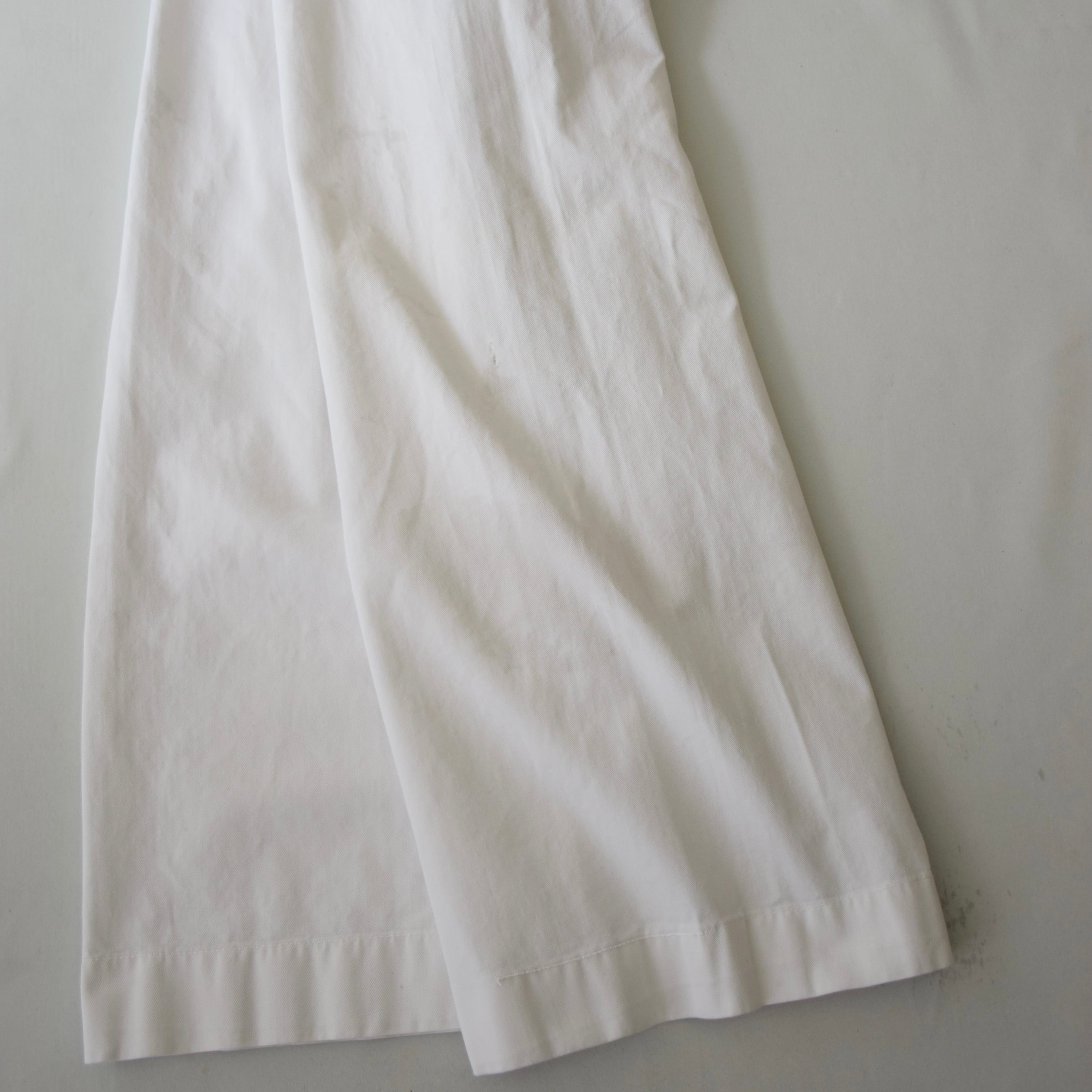 40~50's U.S.NAVY セーラーパンツ 巻きパン メンズ W30 L27 ホワイト
