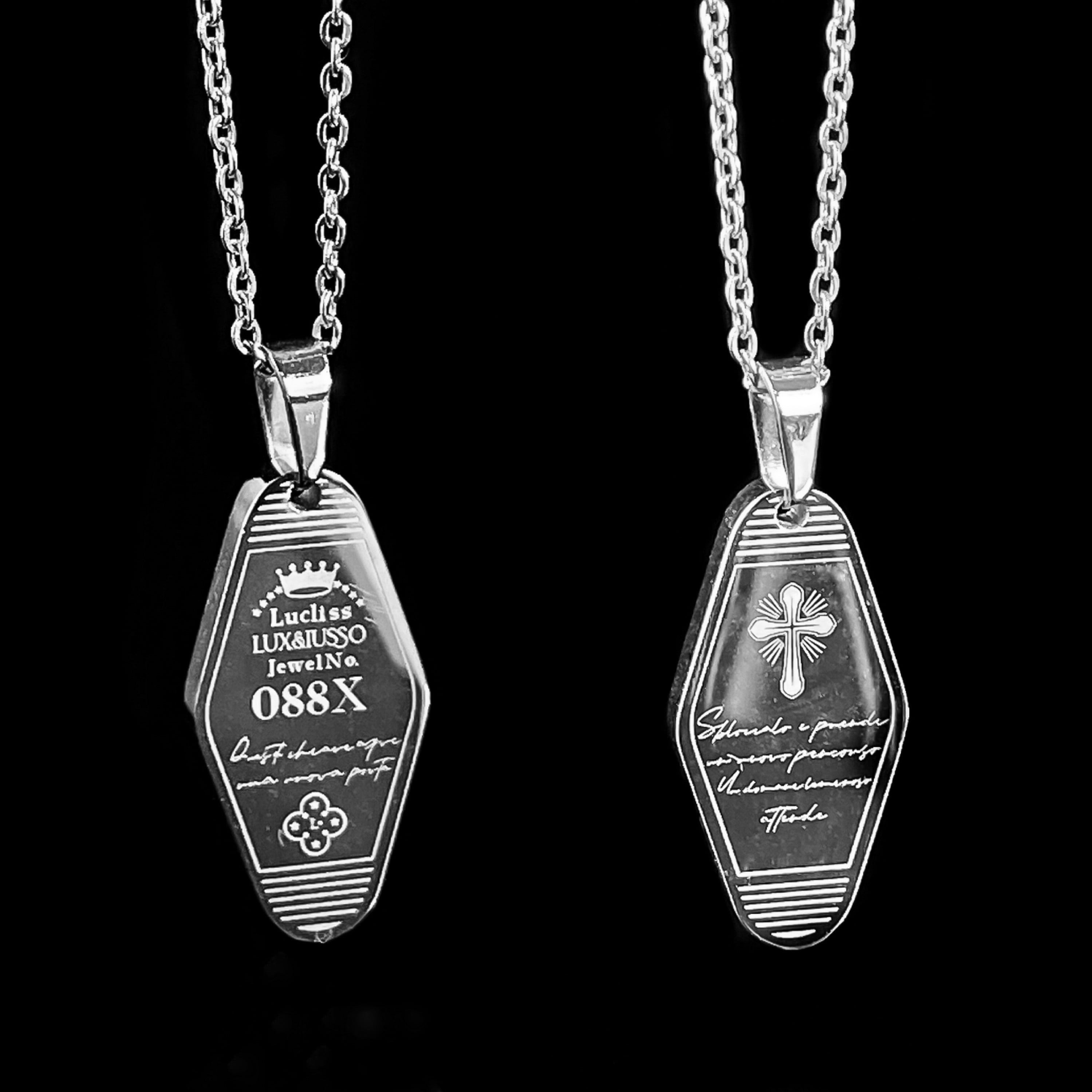 316L Motel key necklace 【 SILVER 】 | ✯Lucliss Jewelry✯