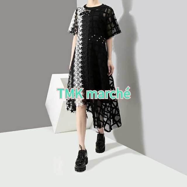 オシャレ カワイイ 星モチーフ レースワンピース インポート Tmk Marche オシャレ カワイイ 星モチーフ レースワンピース インポート Tmk Marche