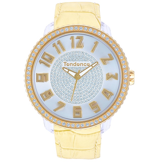 【Tendence テンデンス】TY430143  GLAMグラム（ベージュ）／国内正規品 腕時計