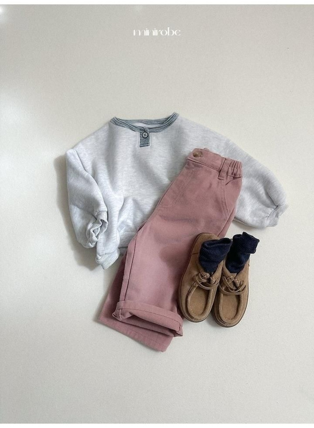 〖取寄〗韓国子供服 / 26winter / minirobe / ボタンピーチパンツ / キッズ *S~XL*