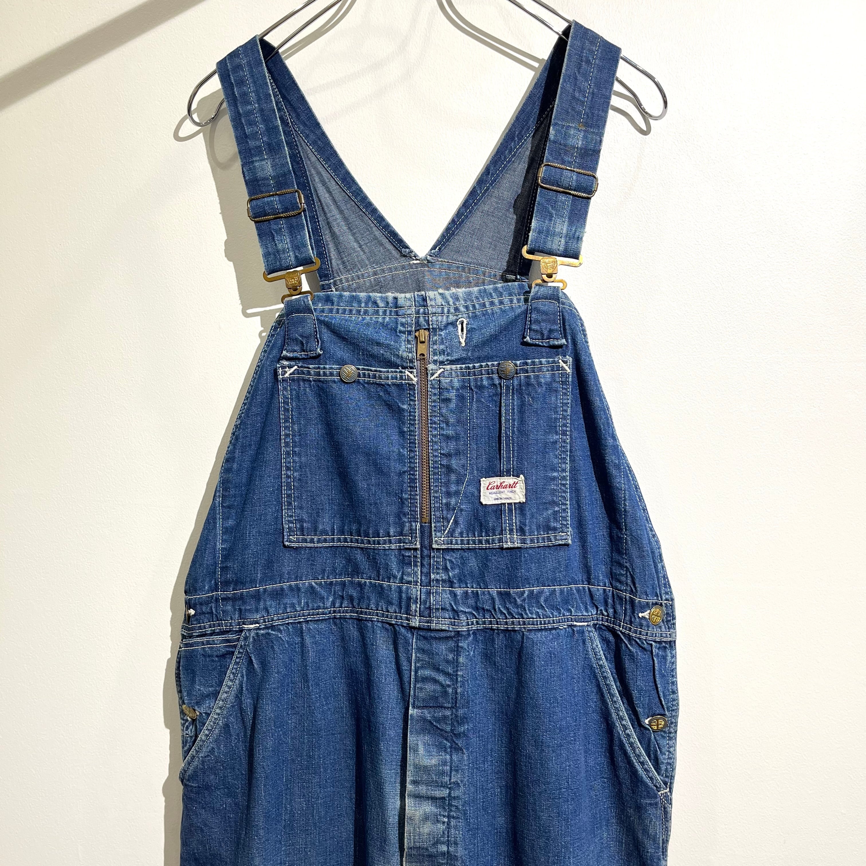 60s Carhartt HeadLight Finck 3 Name Over-Alls 60年代 カーハート ヘッドライト フィンク  トリプルネームタグ オーバーオール