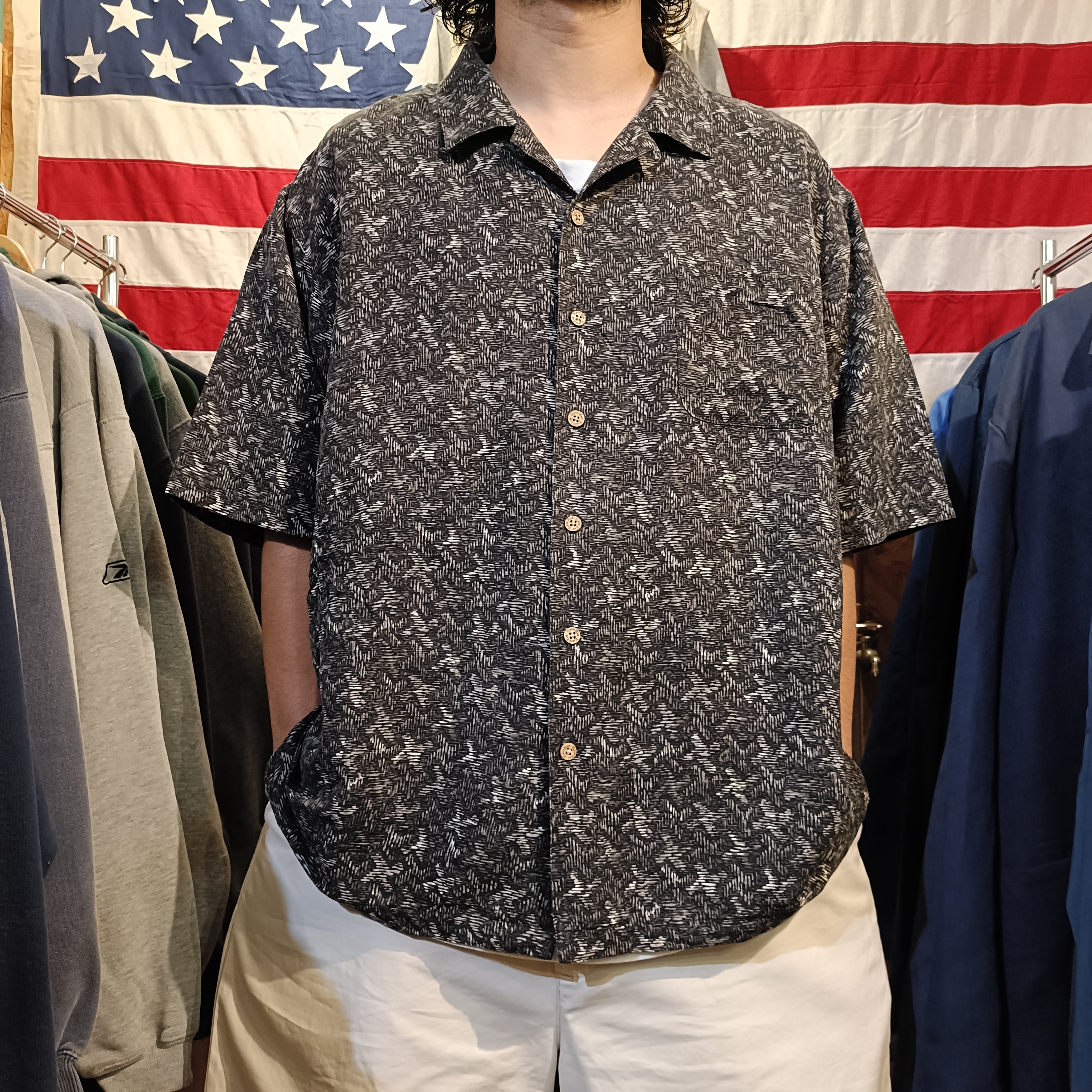 Used 半袖シャツ◆XXL Batik Bay シルク アロハシャツ 総柄 ハワイアン◆USA古着 ヴィンテージ