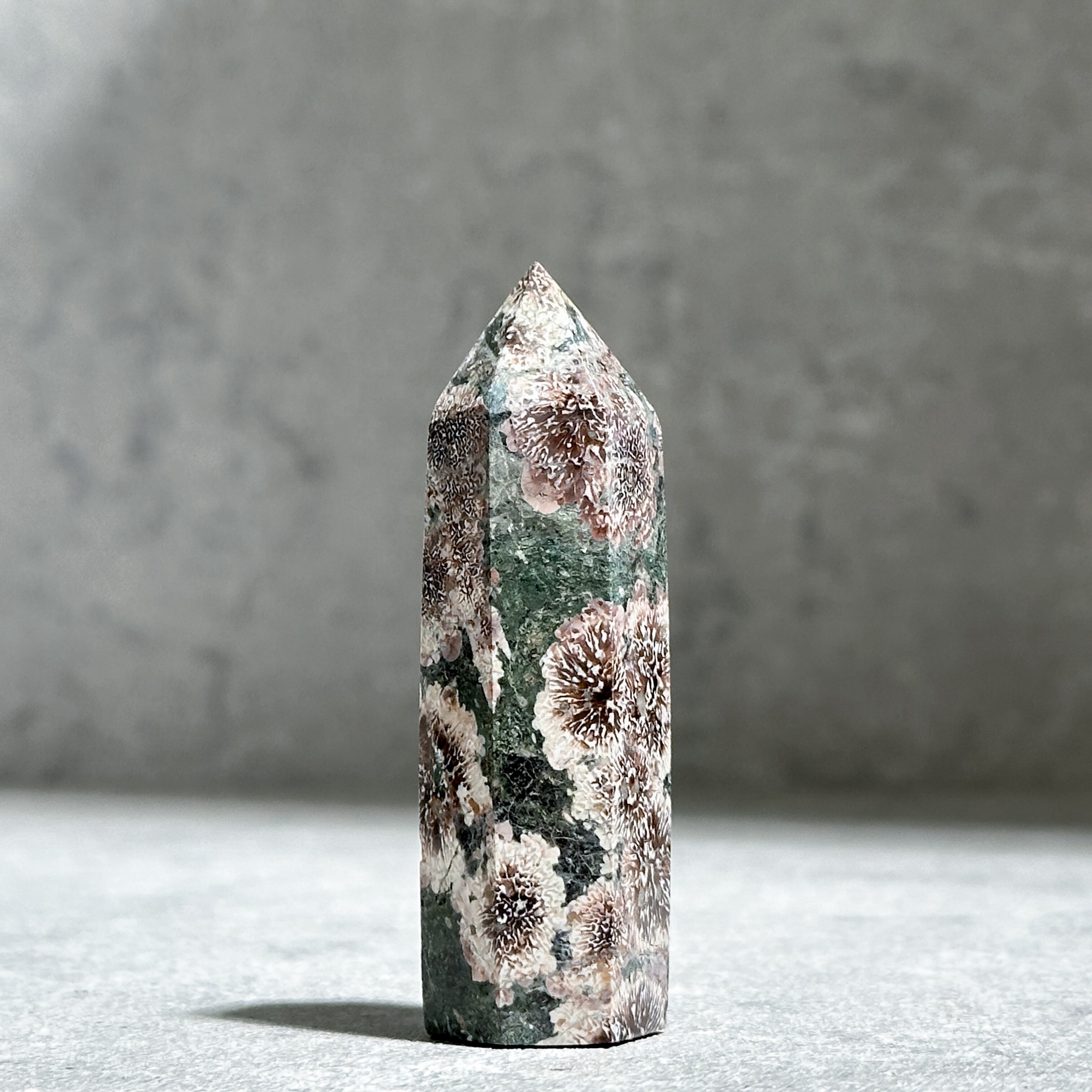 グリーンフラワージャスパー タワー41◇ Green Flower Jasper ◇天然石・鉱物・パワーストーン
