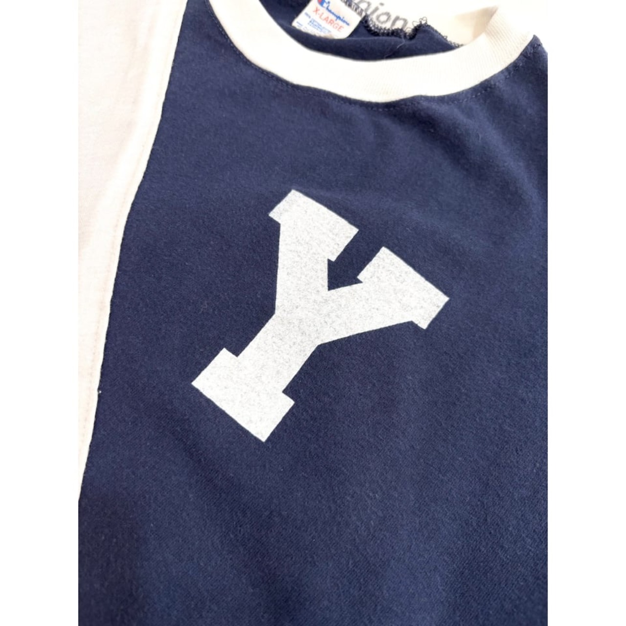 80s Champion "YALE" College Tee MADE IN USA Size XL