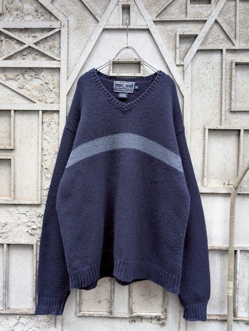 "POLO SPORTS" V-neck knit