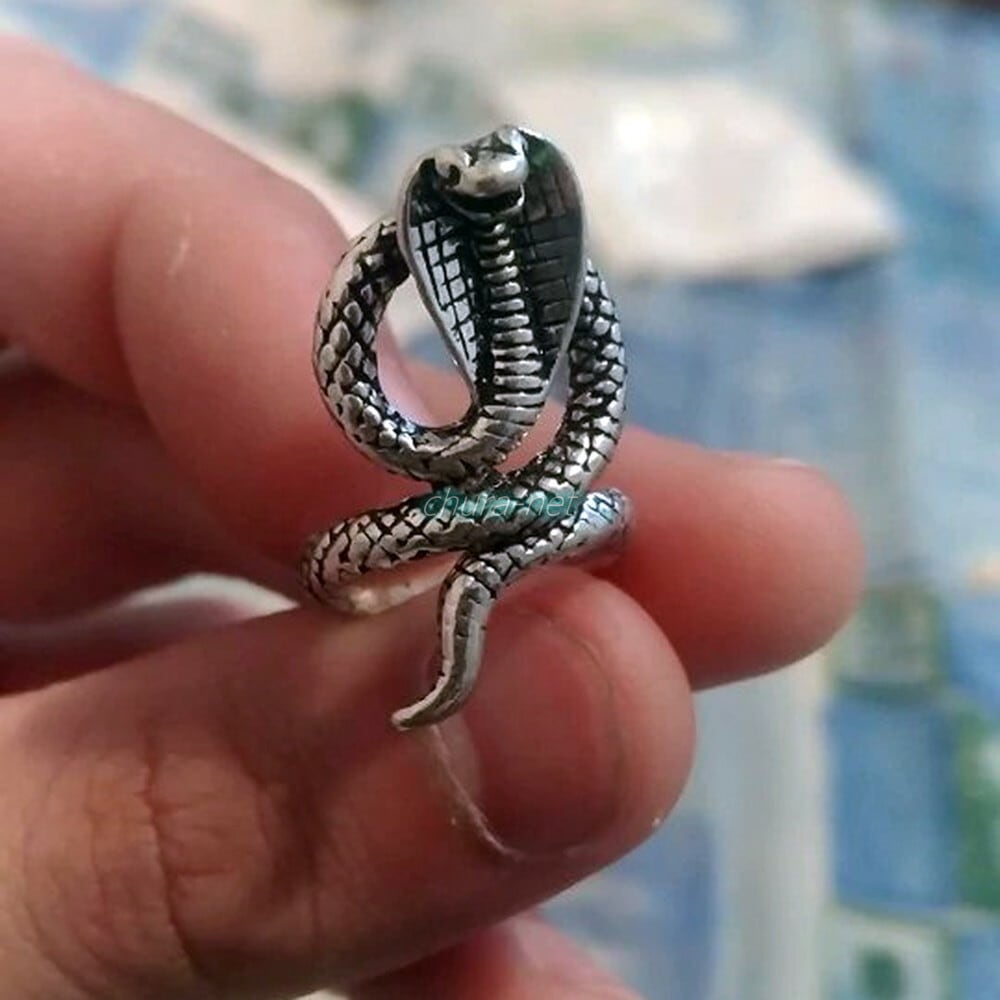メンズ ユニセック リング スネイク 指輪 シルバー 蛇