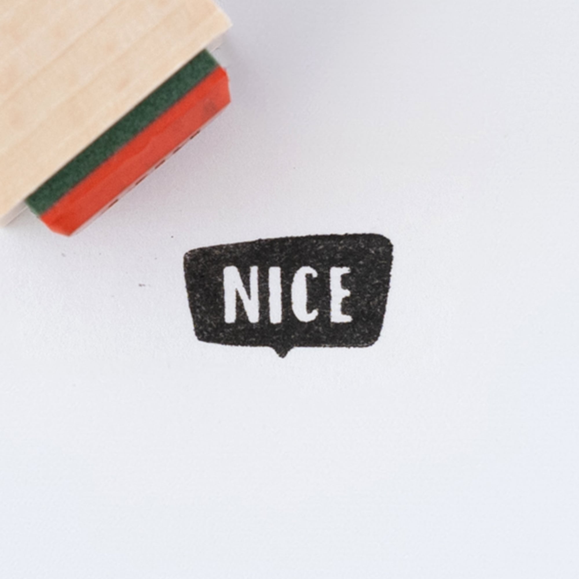 【吹き出しの文字】NICE | はんこ