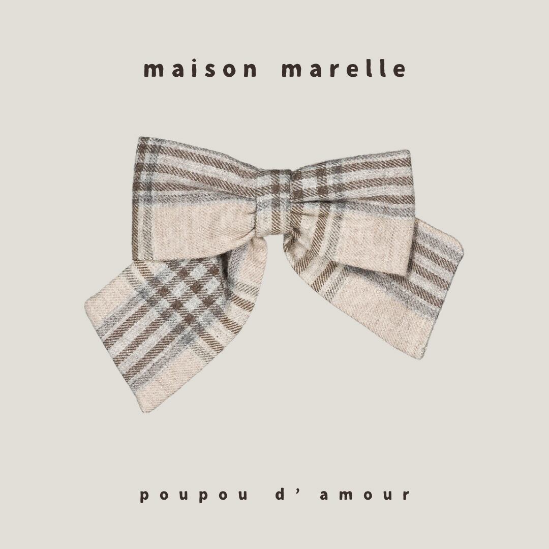 送料無料 【予約】maison marelle|HALLES tartan beige(11月上旬以降入荷予定)