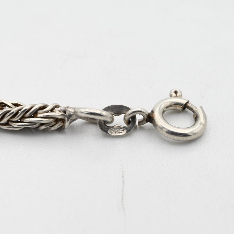Byzantine Pattern Twisted Rope Design Link Bracelet / Denmark