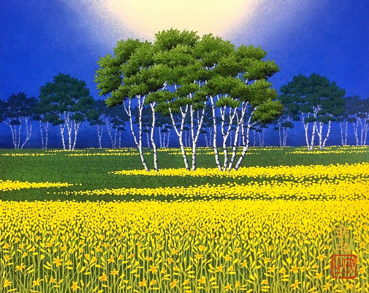 湿原の花 | Gallery Enatsu 江夏画廊 | ハートウォーミングな絵画と