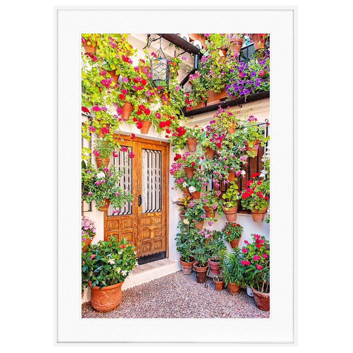 花写真 スペイン コルドバの花のある家 インテリア アートフォト