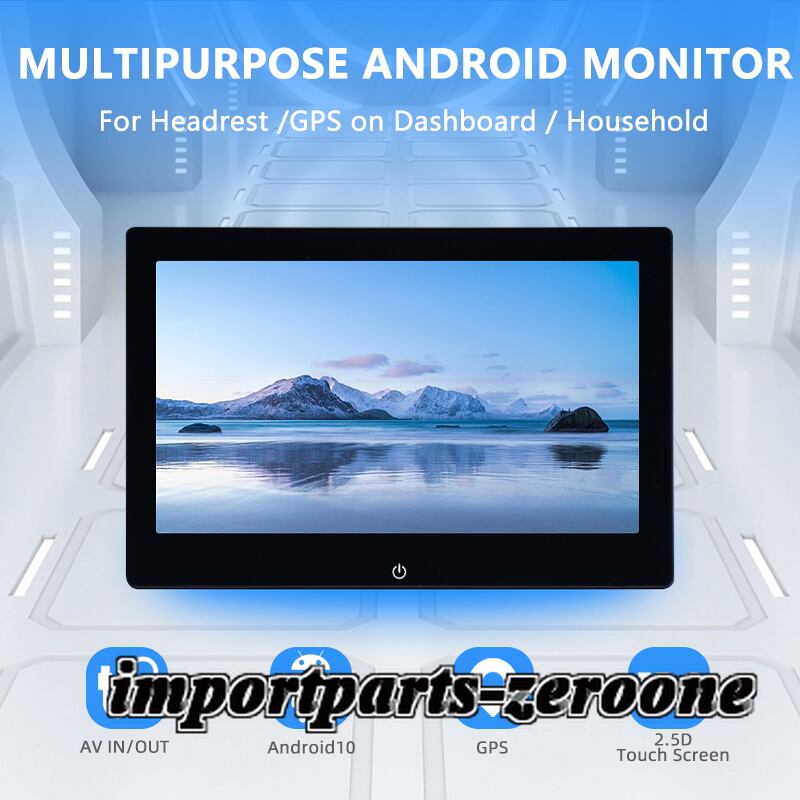 10.1インチ 車載用 Android ヘッドレストモニター WiFi Bluetooth GPS