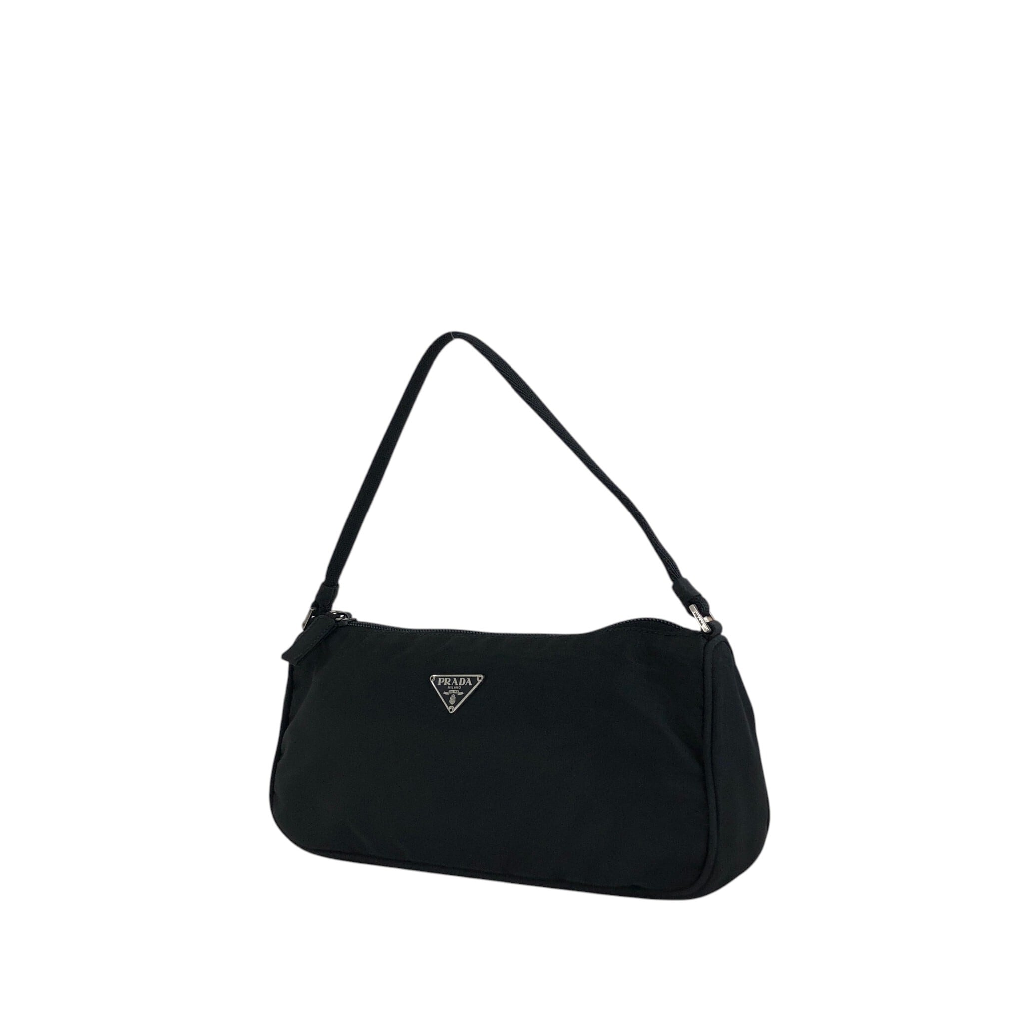 PRADA プラダ ハンドバッグ ブラック トライアングルロゴ ナイロン
