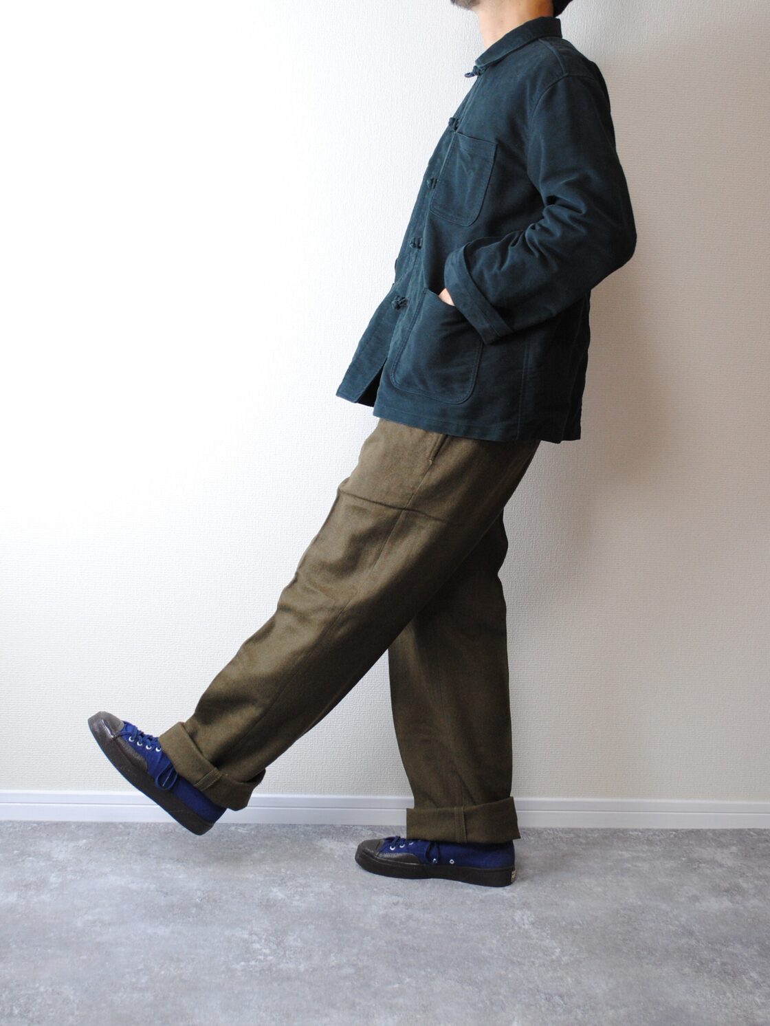 DEADSTOCKフランス軍 1950～60年代 M-52ウールトラウザーズ ワンタック 