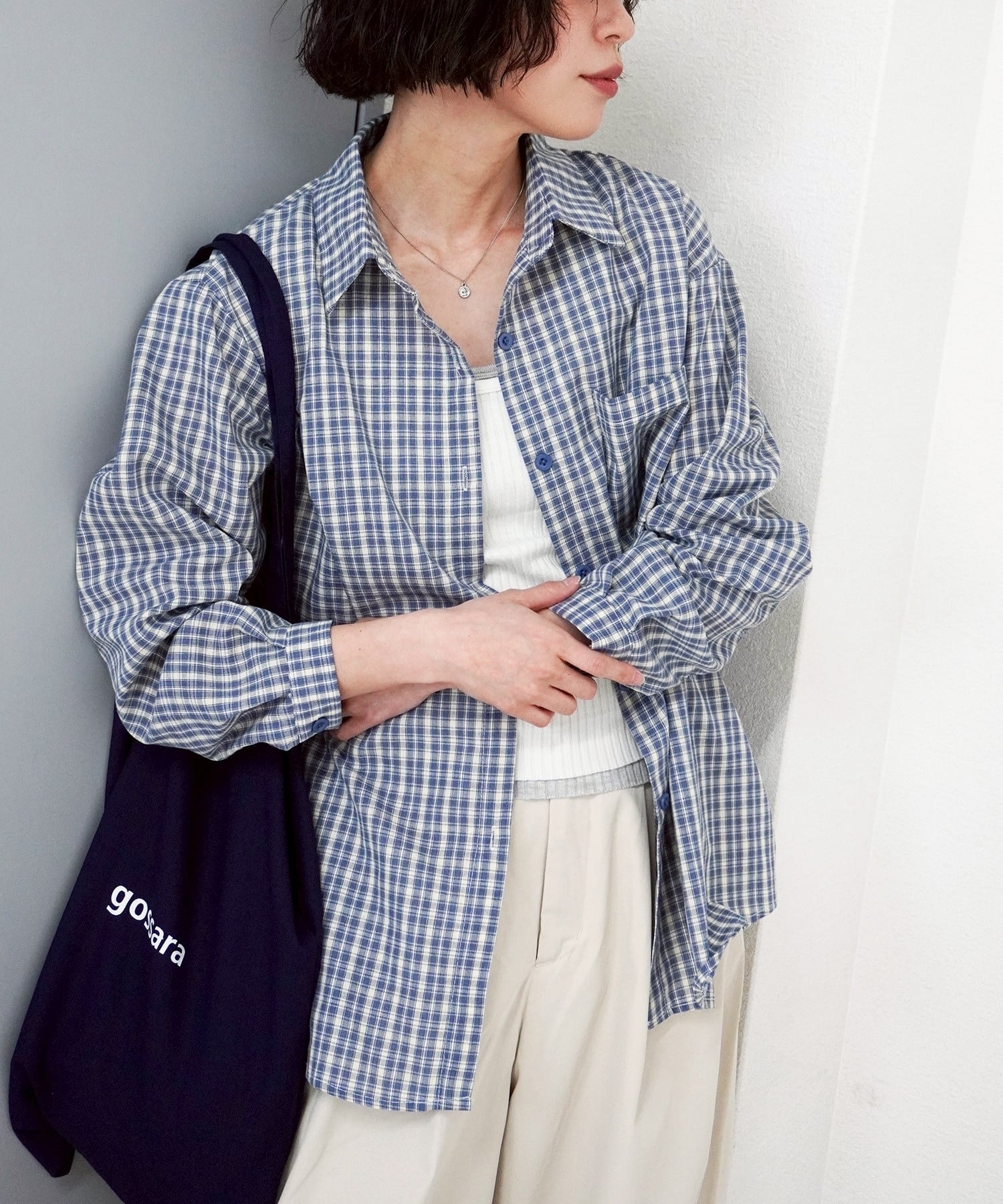 ミニチェックシャツ 5840025（0116） | gossara(ゴサラ)