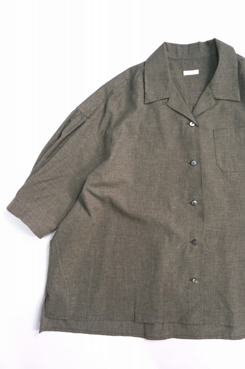 OG Co. Li. Chambray Open Collar Shirt