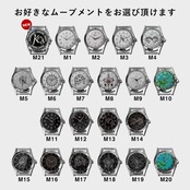 【KC,s別注色】ウォッチブレス スリーコンチョ 姫路黒桟エレファント(パープル)