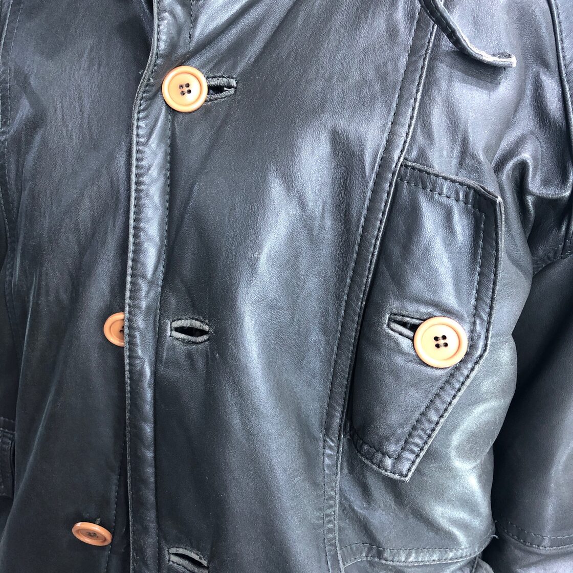 イッセイミヤケ HAI SPORTING GEAR】アーカイブ ラムレザーギミックJKT 