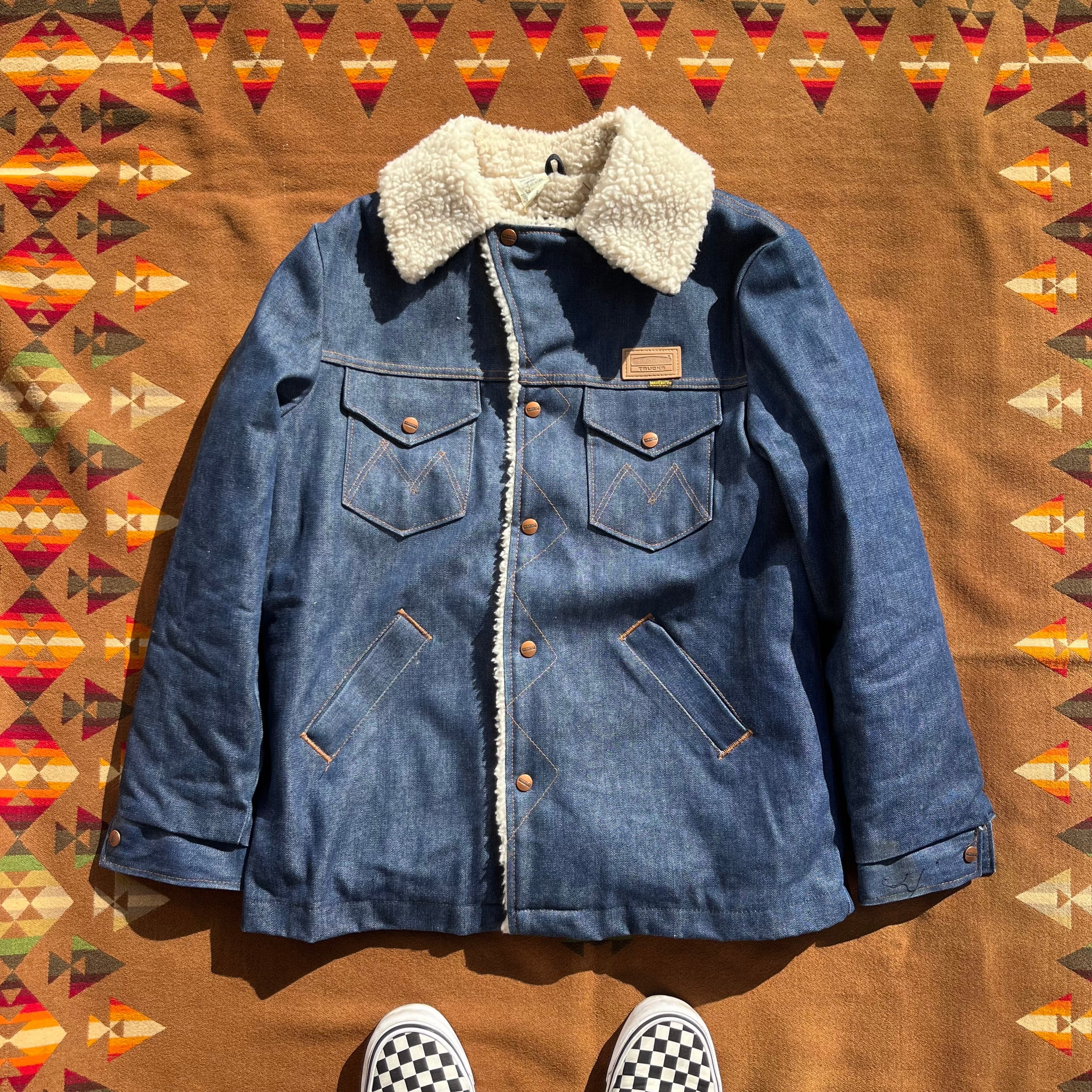 1970's Deadstock "Maverick" Denim Ranch Coat/M