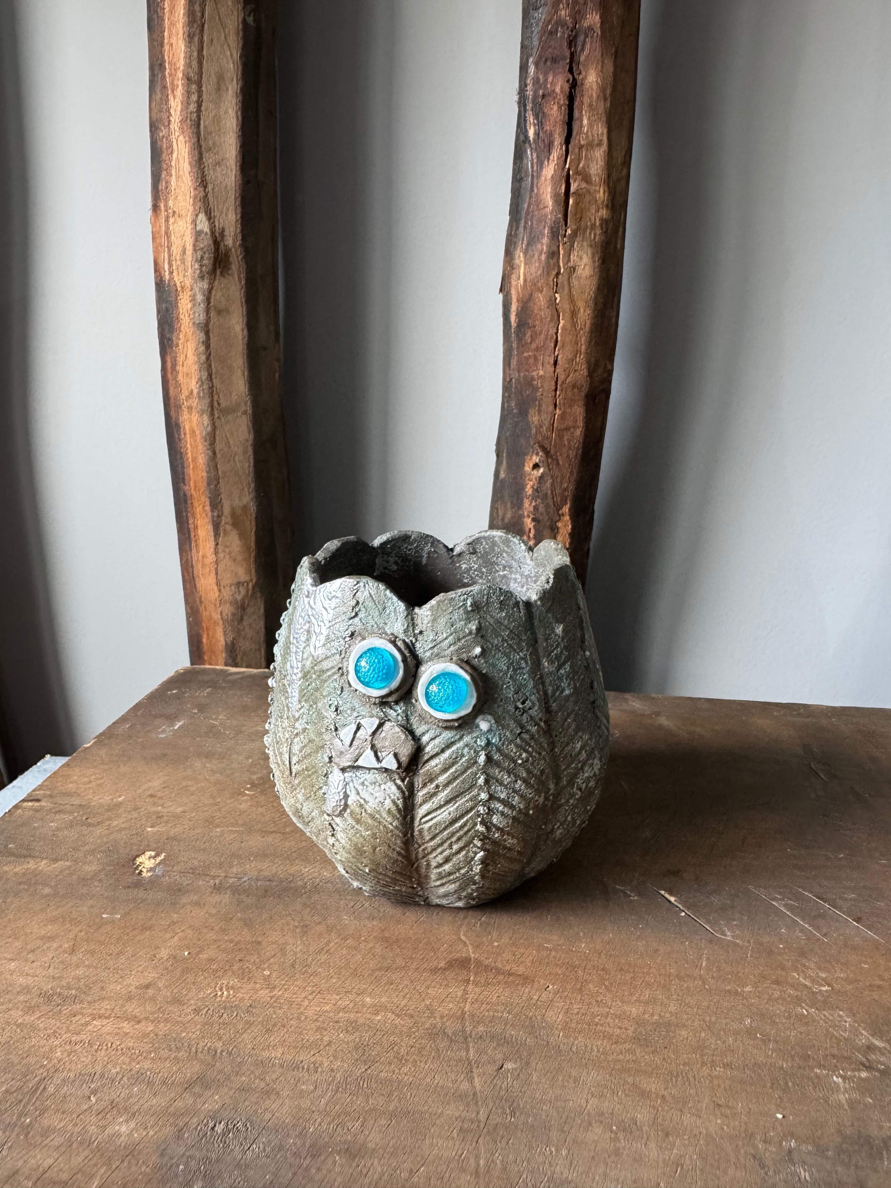 【新着】お化けオベサ鉢【陶芸家"嵩下 花奈子"】