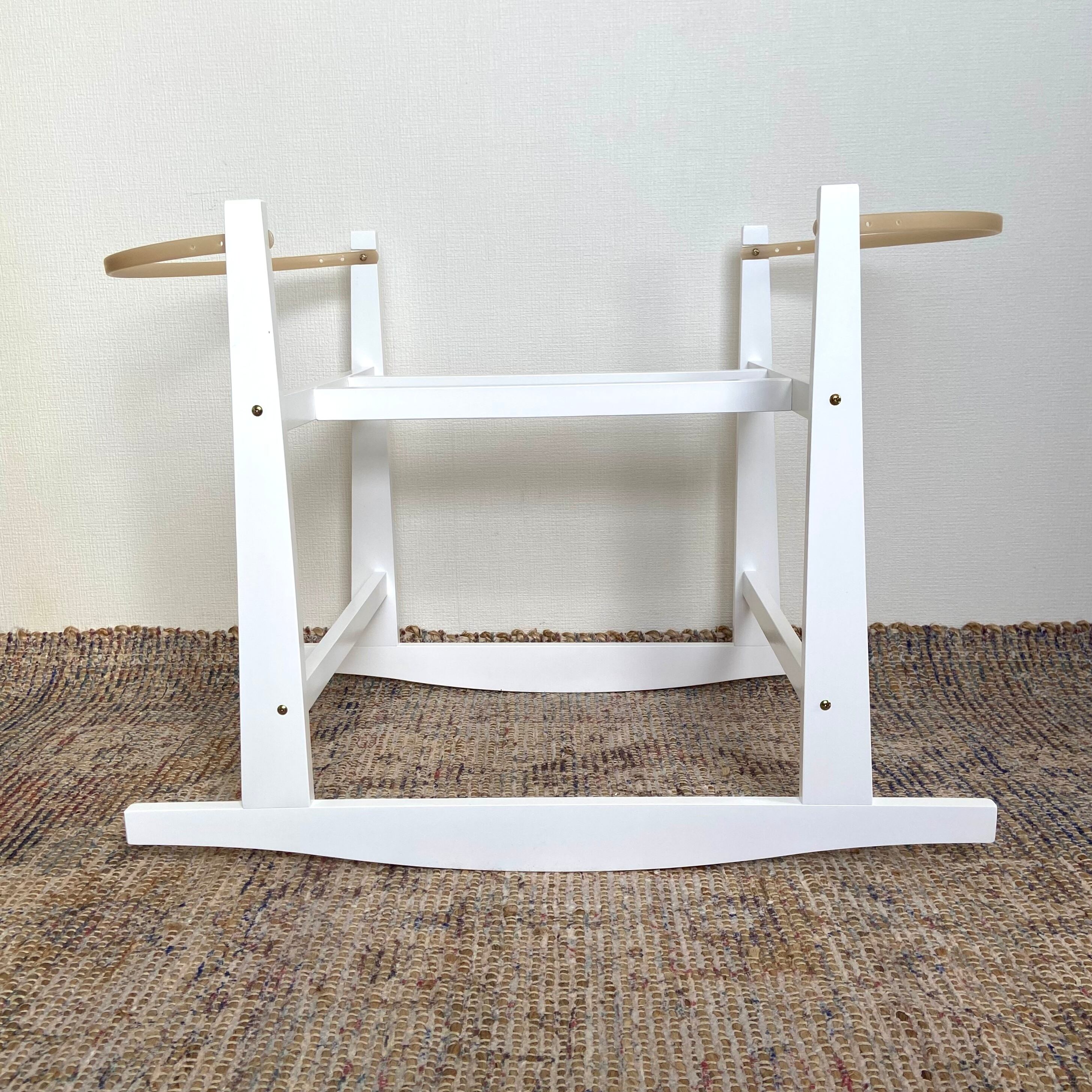 Rocking Wooden Stand [ White ] / Hippo + Birds [ クーファン 