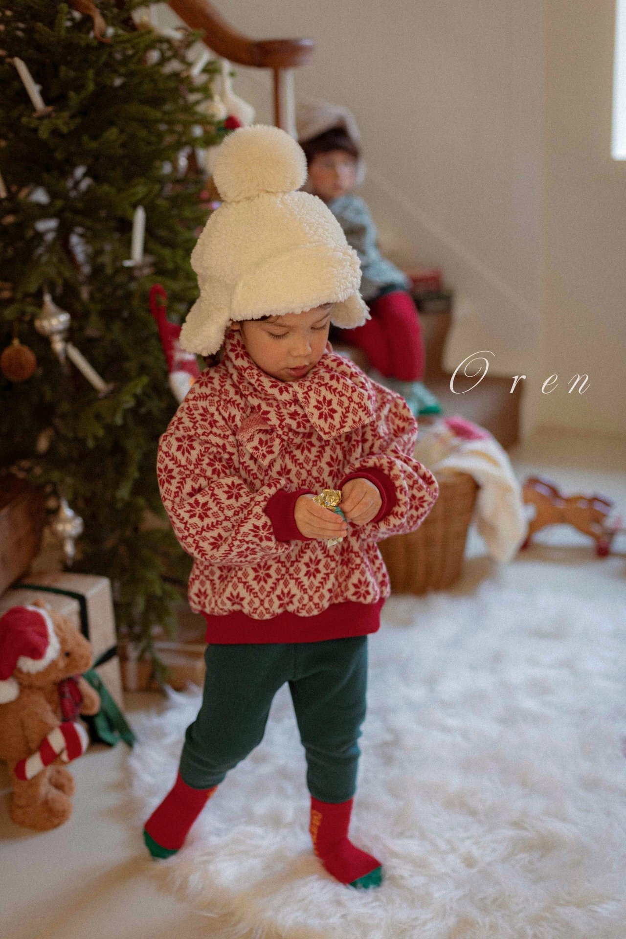 Oren X-mas［取寄］ snow flake mtm (muffler set)