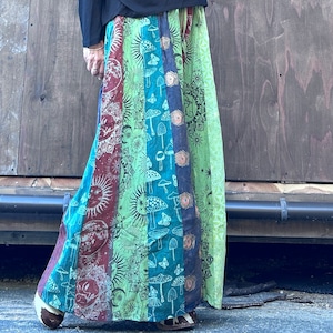 パッチワークワイドパンツ