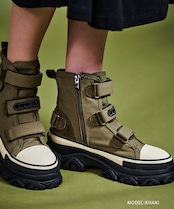 サイドペイントベルトスニーカー (KHAKI) CQ-47520