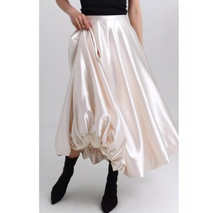 イレヘムバルーンスカート　Aラインサテン　G0087