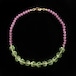 Green & purple flower necklace