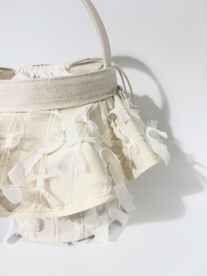 【リボンヤーン2WAYフリルバッグ】/1B0325