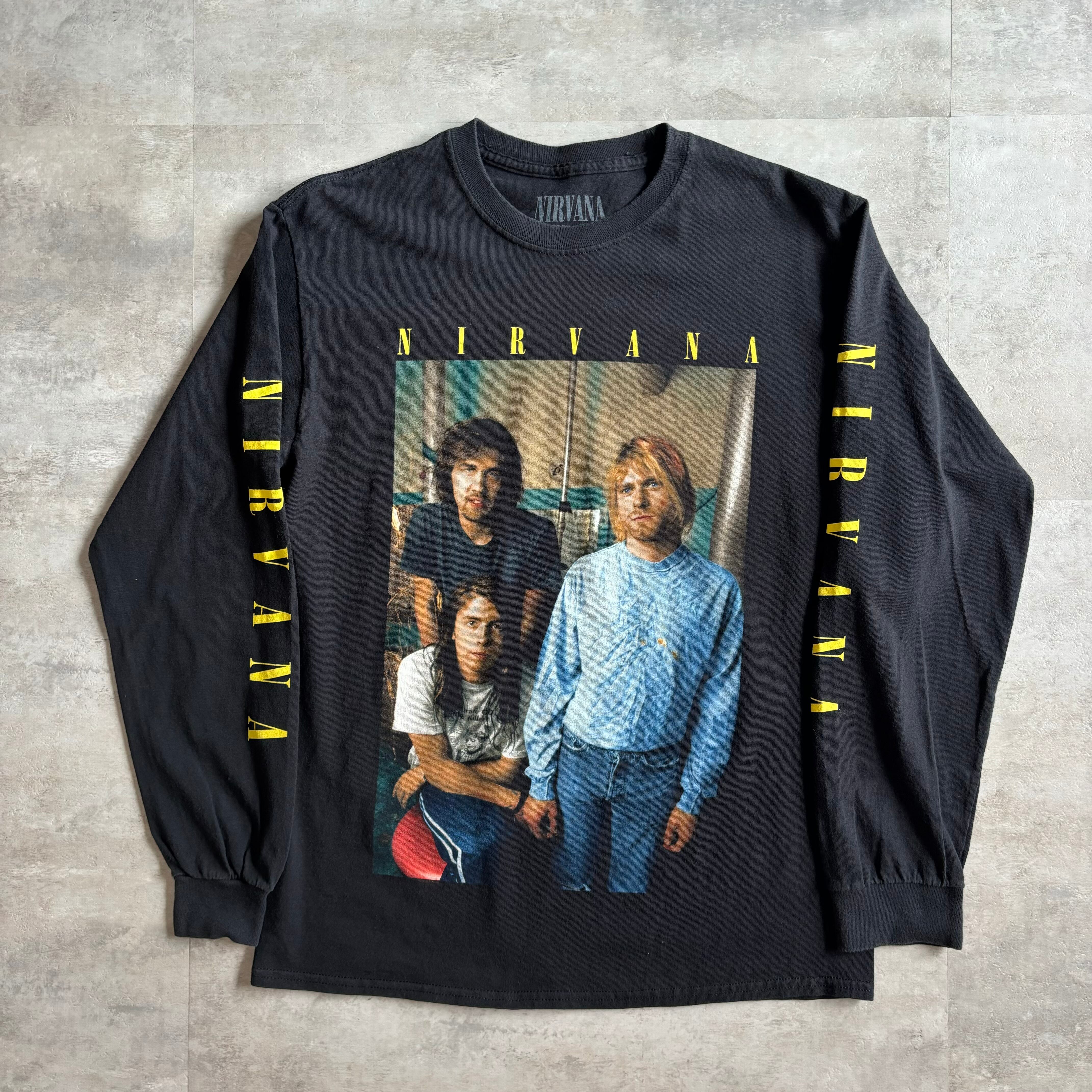 《Msize》Nirvana ニルヴァーナ バンドTシャツ ロングTシャツ no.3193